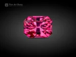 0.90 carat raspberry pink Rhodolite Garnet from Africa with bright faceting