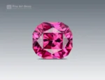 0.95 carat cushion-cut rhodolite garnet from Africa with raspberry pink color