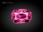 0.95 carat cushion cut raspberry pink rhodolite garnet from Africa