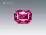 Raspberry pink cushion-cut rhodolite garnet from Africa