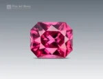 1.05 carat fancy cut rhodolite garnet from Africa with raspberry pink color