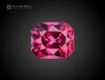 1.05 carat fancy cut rhodolite garnet from Africa with raspberry pink color