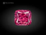 Cushion cut raspberry pink rhodolite garnet gemstone from Africa, 1.05 carats, untreated