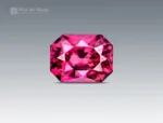 Natural 1.30 carat cushion cut rhodolite garnet with raspberry pink color from Africa.