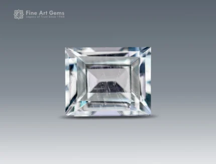 1.50 carat emerald cut aquamarine gemstone from Pakistan