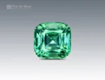 Blue-green cushion-cut tourmaline from Afghanistan