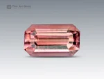 1.65 carat emerald cut pink tourmaline gemstone from Afghanistan