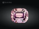 1.70 carat cushion cut pink tourmaline gemstone from Afghanistan
