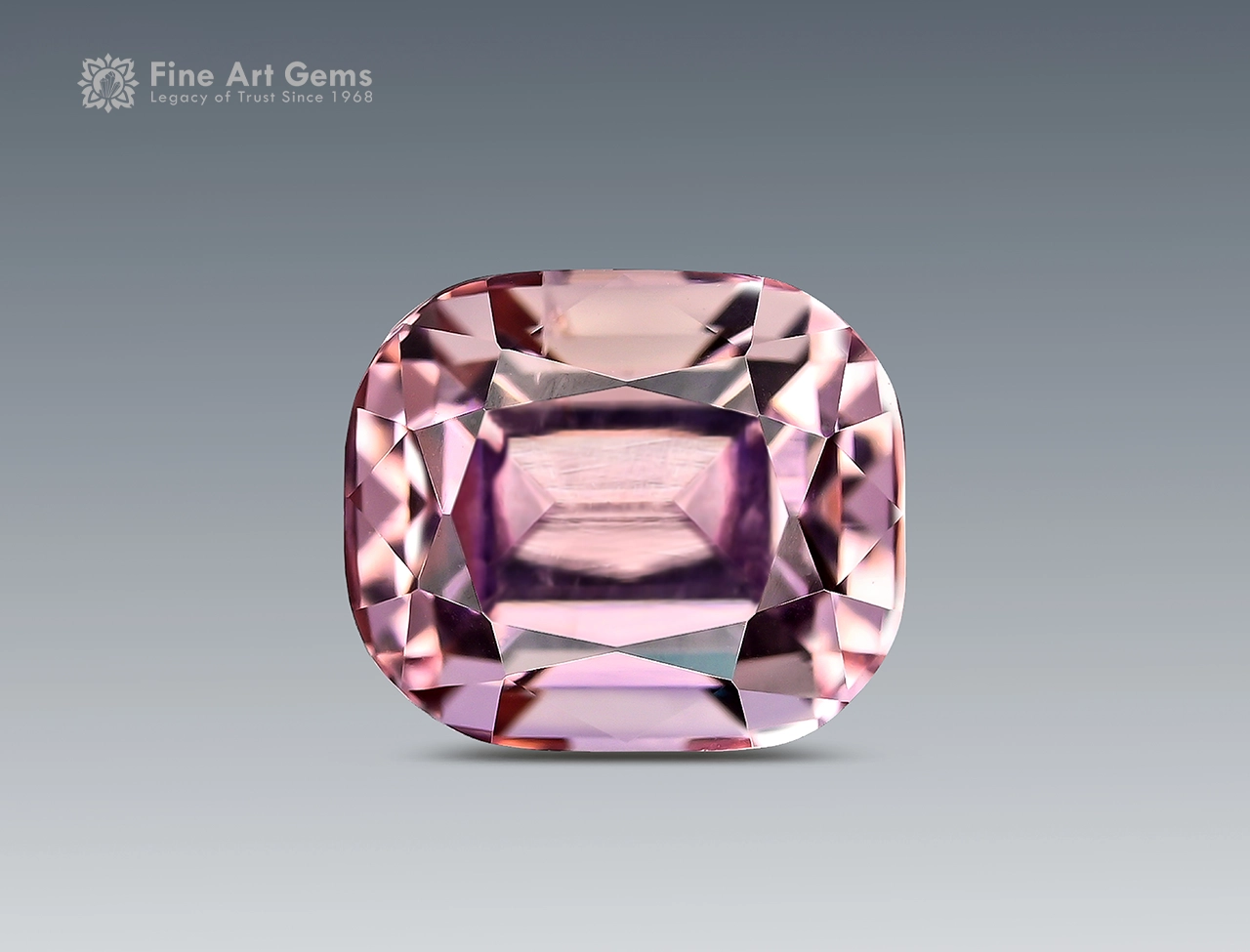 1.70 Carat Cushion Cut Tourmaline - Afghanistan (2) 1.70 carat cushion cut pink tourmaline gemstone from Afghanistan
