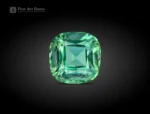 Cushion cut green tourmaline gemstone from Afghanistan, 1.70 carats, untreated