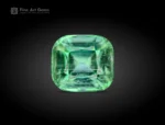 Cushion-cut green tourmaline gemstone from Afghanistan, 1.90 carats, untreated