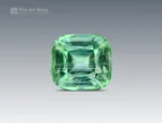 Cushion-cut green tourmaline gemstone from Afghanistan, 1.90 carats, untreated
