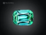 113.7 carat lot of 15 cushion cut tourmalines in blue indicolite to green colors from Afghanistan