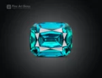 113.7 carat lot of 15 cushion cut tourmalines in blue indicolite to green colors from Afghanistan