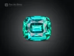 113.7 carat lot of 15 cushion cut tourmalines in blue indicolite to green colors from Afghanistan