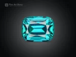 113.7 carat lot of 15 cushion cut tourmalines in blue indicolite to green colors from Afghanistan