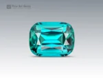 113.7 carat lot of 15 cushion cut tourmalines in blue indicolite to green colors from Afghanistan