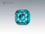 113.7 carat lot of 15 cushion cut tourmalines in blue indicolite to green colors from Afghanistan
