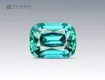 113.7 carat lot of 15 cushion cut tourmalines in blue indicolite to green colors from Afghanistan