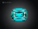 113.7 carat lot of 15 cushion cut tourmalines in blue indicolite to green colors from Afghanistan