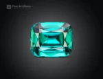 113.7 carat lot of 15 cushion cut tourmalines in blue indicolite to green colors from Afghanistan