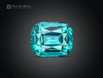 113.7 carat lot of 15 cushion cut tourmalines in blue indicolite to green colors from Afghanistan