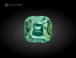 Cushion-cut blue-green tourmaline gemstone from Afghanistan, 2.20 carats, untreated