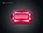 2.25 carat cushion cut pinkish red Rhodolite Garnet from Africa