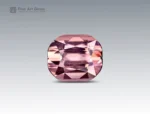 2.25 carat cushion cut pink tourmaline gemstone from Afghanistan