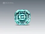 2.70 carat cushion cut seafoam green tourmaline from Afghanistan