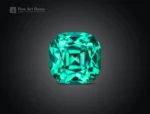 23.70 carat cushion cut lagoon tourmaline gemstone from Afghanistan