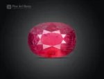 3.45 carat oval cut pinkish red Rubellite Tourmaline from Afghanistan