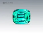6.55 carat cushion cut lagoon blue tourmaline gemstone from Afghanistan