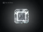 6.75 carat Asscher-cut pale blue aquamarine gemstone from Pakistan